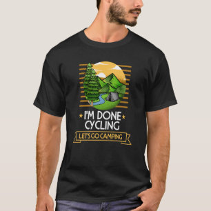 Camiseta Ciclagem Feita Vamos Acampar A Bicicleta Natureza 