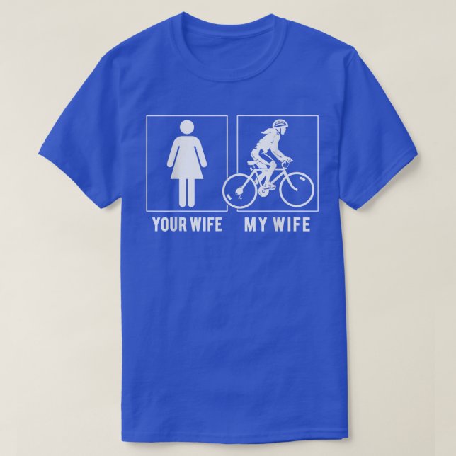 CAMISETA CICLAR A SUA ESPOSA MINHA ESPOSA (Frente do Design)
