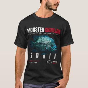 Camiseta Ciclídeos Monstros Dovii Peixes Predadores