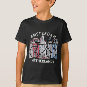 Camiseta Ciclismo Amsterdã Holanda Gráfico