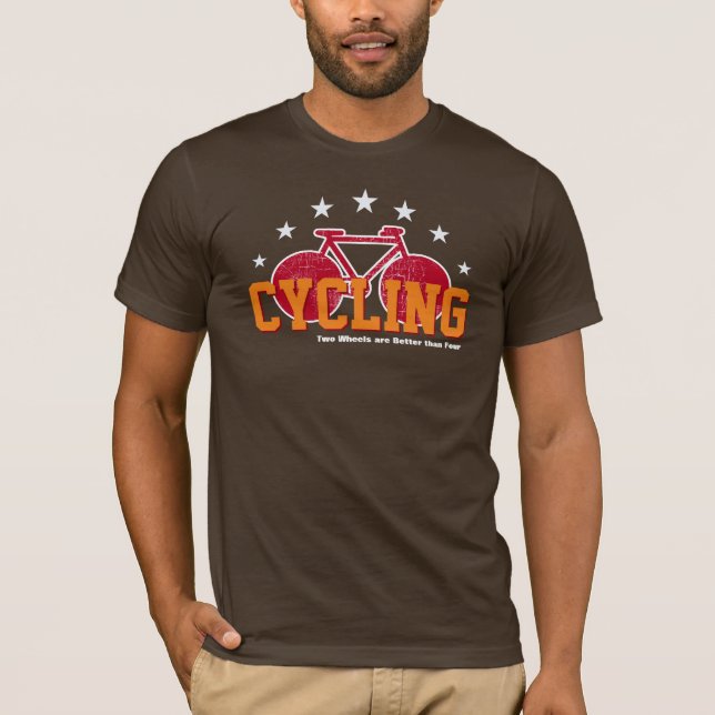 Camiseta Ciclismo, bicicleta, duas rodas (Frente)