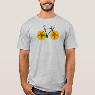 Camiseta Ciclismo da bandeira de New mexico