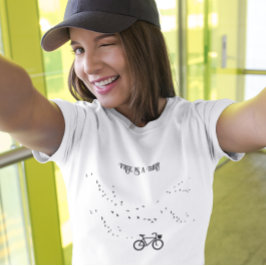 Camiseta Ciclismo da vida, livre como um pássaro personaliz