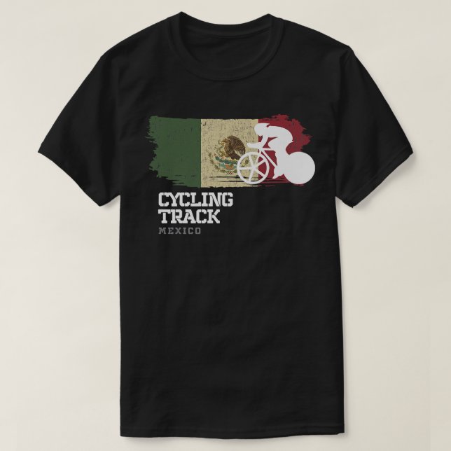 Camiseta Ciclismo de Faixa México Velocidade da Corrida de  (Frente do Design)