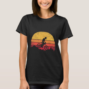 Camiseta Ciclismo de Montanha Ciclista Retro Vintage Bicicl