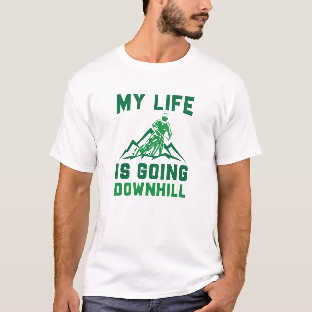 Camiseta Ciclismo de Montanha Downhill (Frente)