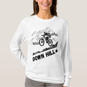 Camiseta Ciclismo de montanha downhill retrô