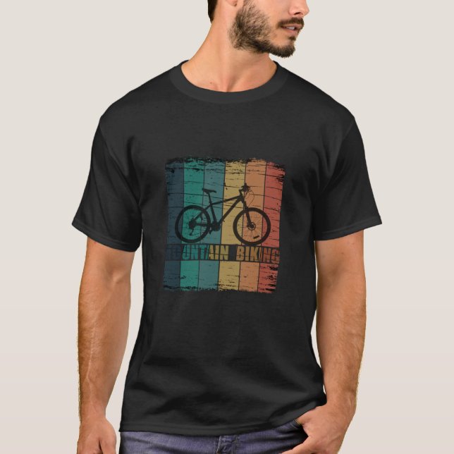 Camiseta Ciclismo de Montanha Mtb Vintage (Frente)