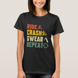 Camiseta Ciclismo de Montanha Passeio Divertido Queda Xinga