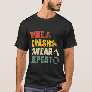 Camiseta Ciclismo de Montanha Passeio Divertido Queda Xinga