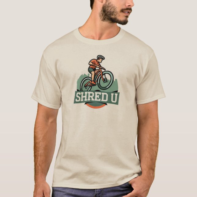 Camiseta Ciclismo de Montanha Universidade Shred (Frente)