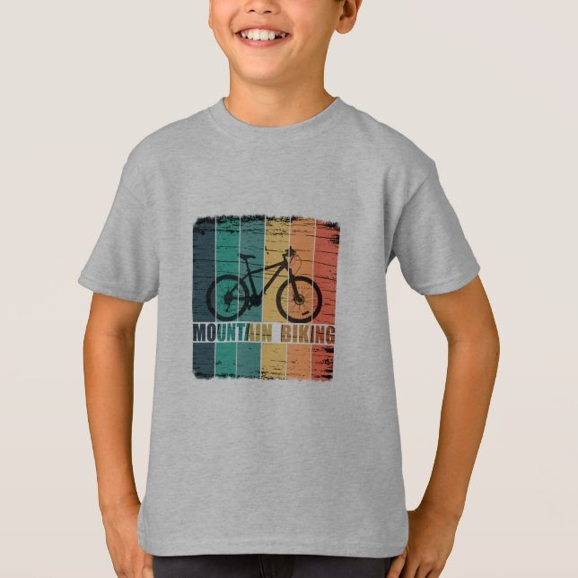 Camiseta Ciclismo de Montanha Vintage Mtb (Frente)
