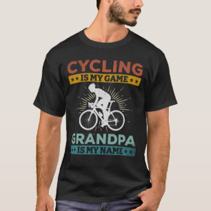 Camiseta Ciclismo É Meu Vovô De Jogo É Meu Nome Road Bik