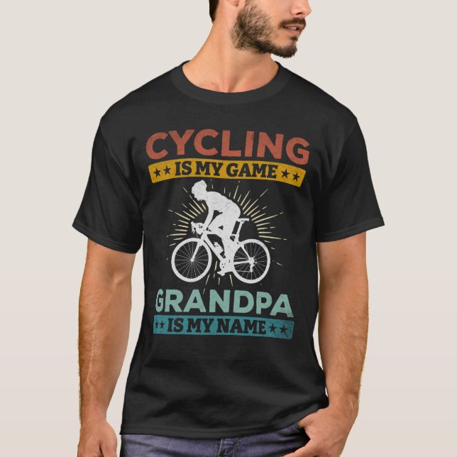 Camiseta Ciclismo É Meu Vovô De Jogo É Meu Nome Road Bike (Frente)