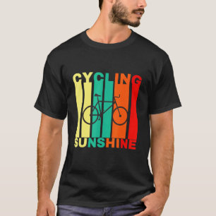 Camiseta Ciclismo E Sol Ciclismo Feliz Roupa De Verão B