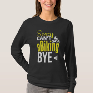 Camiseta Ciclismo Elétrico Ciclismo Elétrico Pilotando Bici