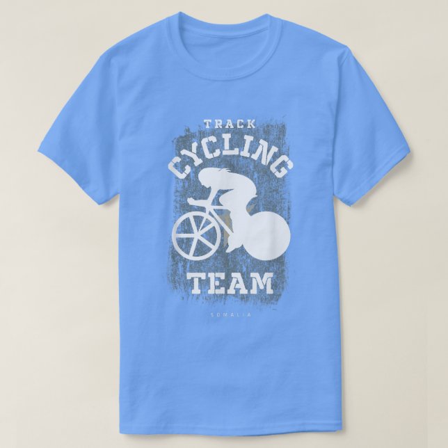 Camiseta Ciclismo em bicicleta na Somália - Trilho de bicic (Frente do Design)