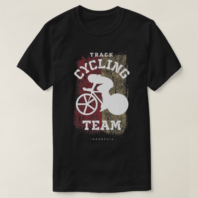 Camiseta Ciclismo em bicicleta rodoviária indonésia - Veloc (Frente do Design)