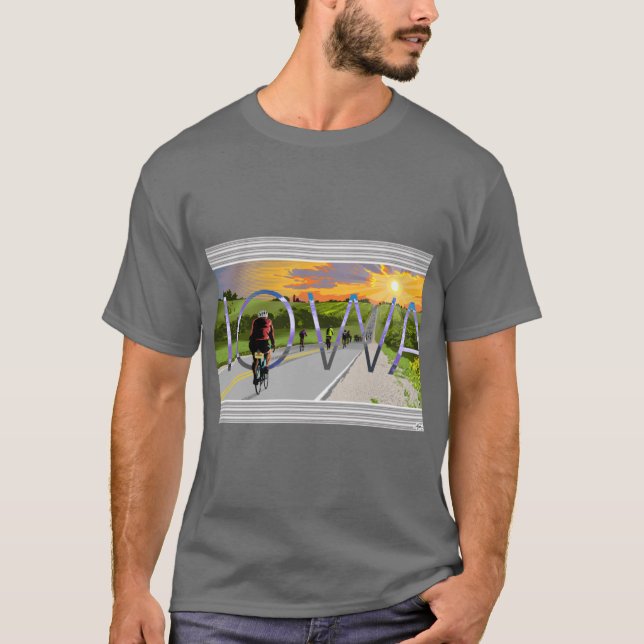 Camiseta Ciclismo Em Iowa (Frente)