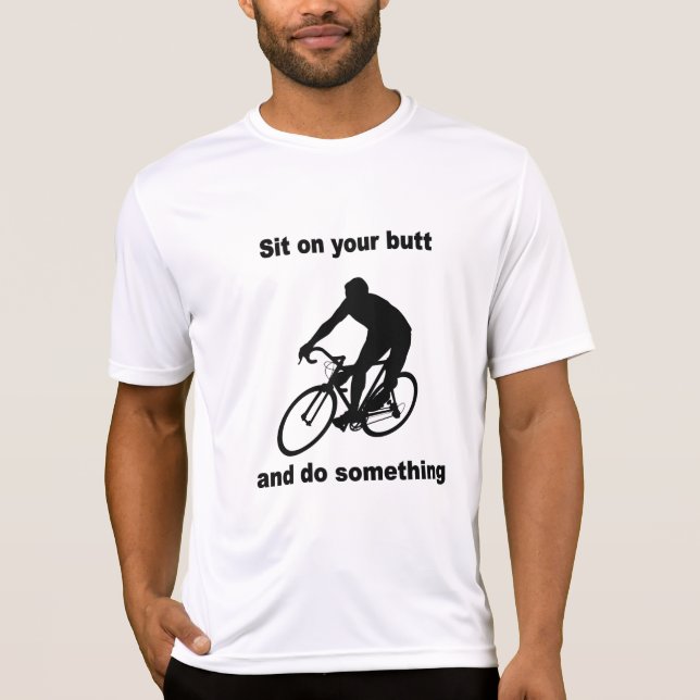 Camiseta ciclismo engraçado (Frente)