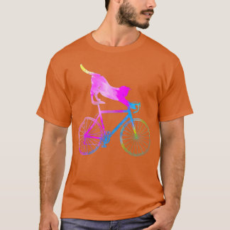 Camiseta Ciclismo Engraçado Ciclista de Gatos