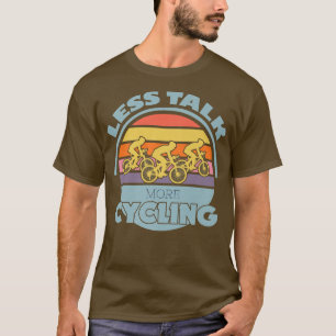 Camiseta Ciclismo menos conversa bicicleta de bicicleta mon