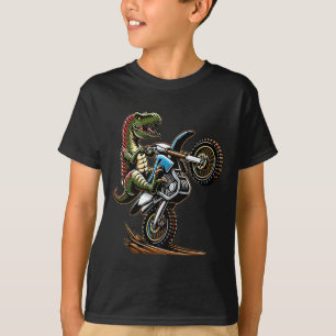 Camiseta Ciclismo Motorizado de Montanha Dinossauro Esporte