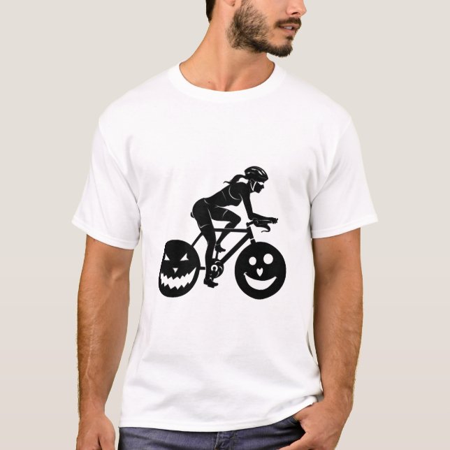 Camiseta Ciclismo no Halloween (Frente)