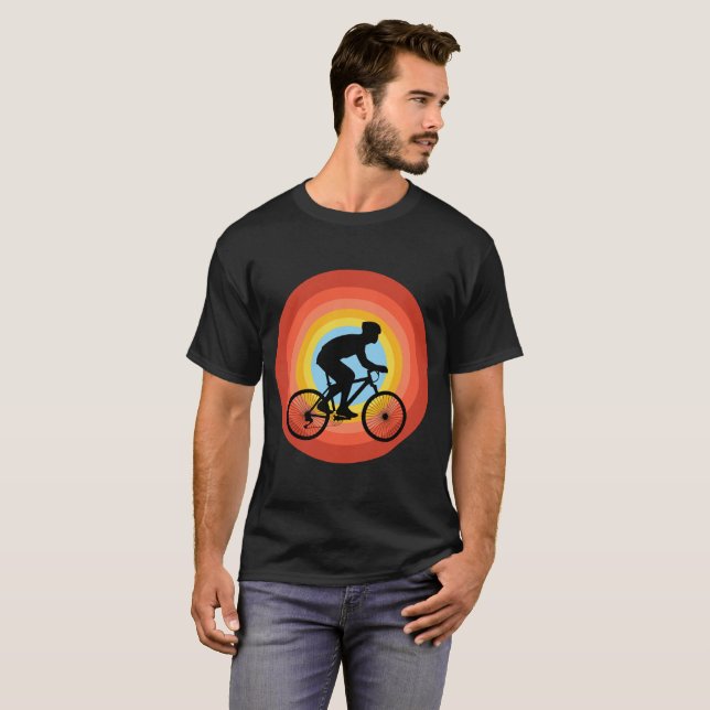 CAMISETA CICLISMO PÔR DO SOL VINTAGE (Frente Completa)