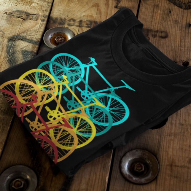 Camiseta Ciclismo Retroativo, Bicicleta Rodoviária (Criador carregado)