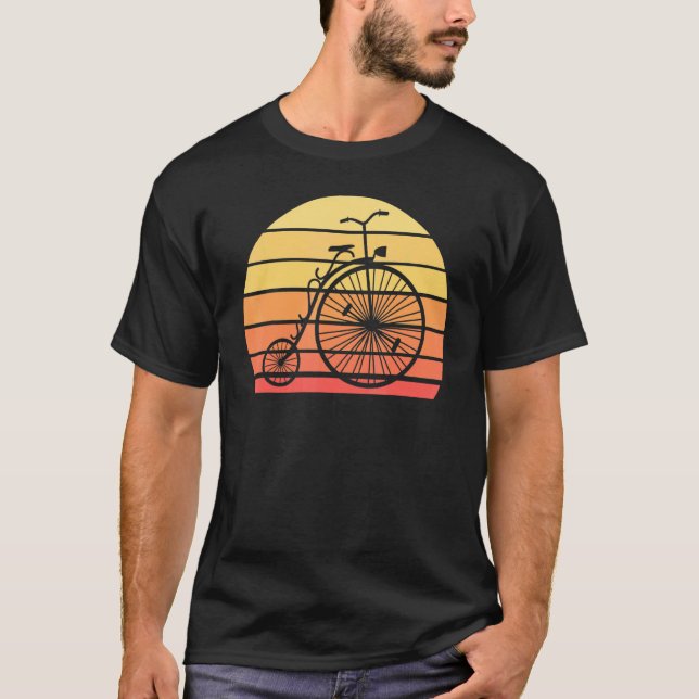 Camiseta Ciclista Biking Biker Penny Farthing Bicyc (Frente)