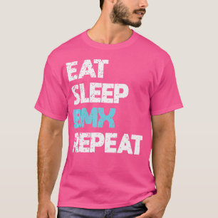 Camiseta Ciclista De Bmx Bicicleta Engraçada Comer Dormir B