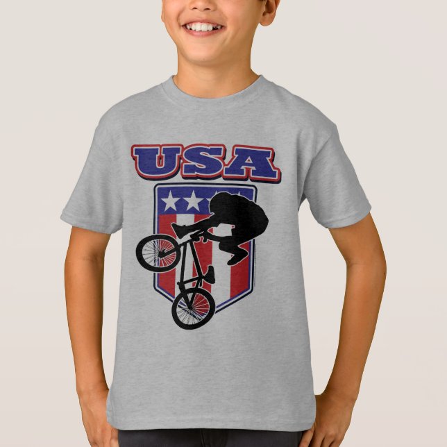 Camiseta Ciclista de BMX dos EUA (Frente)