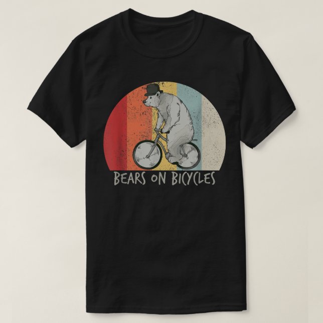 Camiseta Ciclista de ciclismo de bicicleta do urso (Frente do Design)