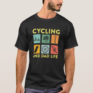 Camiseta Ciclista De Mens E Ciclo De Vida Do Pai