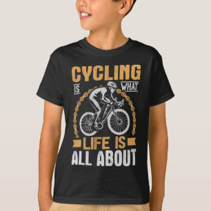 Camiseta Ciclista de Montanha Apaixonado por Ciclismo Bicic