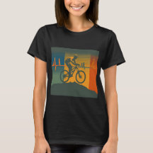 Ciclista de Montanha Retrô Coração Batendo