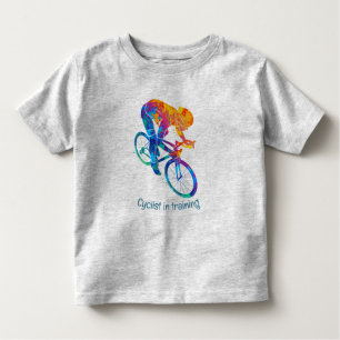 Camiseta Ciclista divertida em treinamento para andar de bi