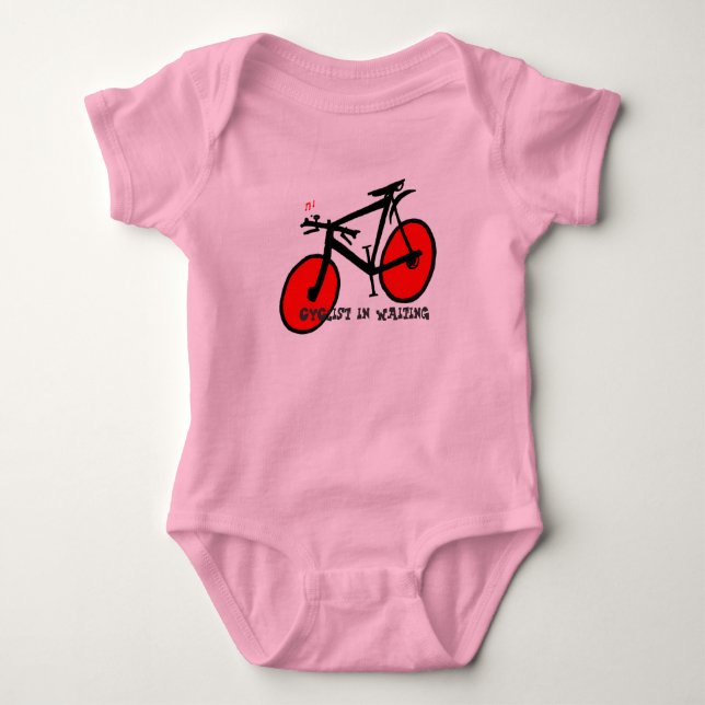 Camiseta Ciclista em esperar o Creeper infantil (Frente)