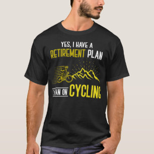 Camiseta Ciclista Encantada Ciclista Aposentado Câmbio