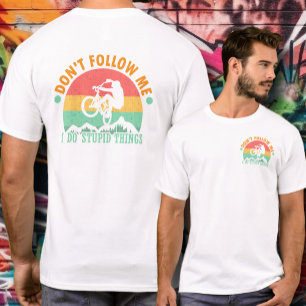 Camiseta Ciclista Engraçado Não me siga