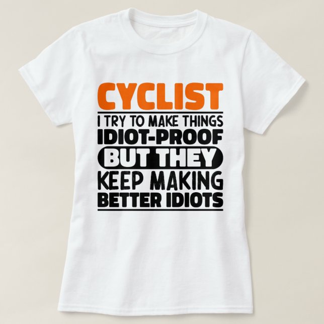 Camiseta Ciclista, Tento Engraçá-Lo. (Frente do Design)