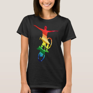 Camiseta Ciclo Artístico Roda Artística Colorida Rainbo