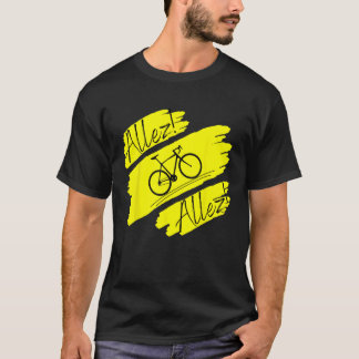 Camiseta Ciclo Bicicleta, bicicleta, engraçada Allez Allez 