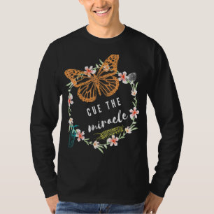 Camiseta Ciclo Bonito de vida da borboleta Monarca