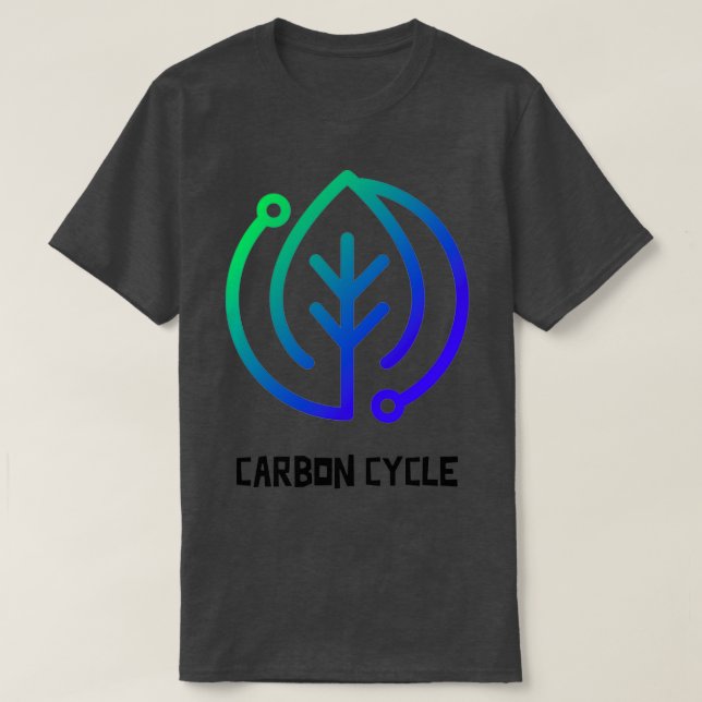 Camiseta Ciclo de carbono (Frente do Design)