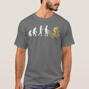 Camiseta Ciclo de Evolução de Ciclo Bicicleta Ciclista Bike