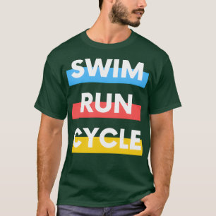 Camiseta Ciclo de Execução da natação