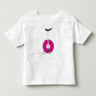 Camiseta Ciclo de Roda de Rosquinha rosa com borrifações 