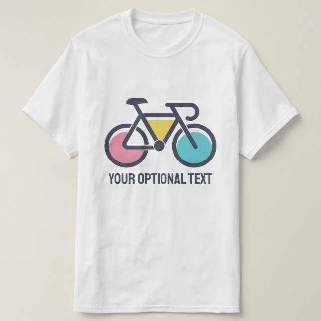 Camiseta Ciclo de Texto Personalizado (Frente do Design)